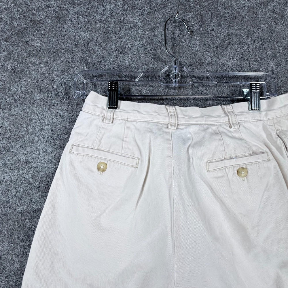 Gap Chino Shorts Womens 8 White Cotton Relaxed Fit Mid Rise Button Fly Outdoor - Picture 10 of 15